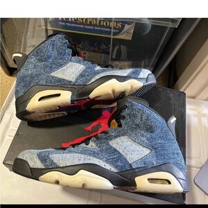 Nike Air Jordan 6 Retro Washed Denim CT5350-401 Size 11.5